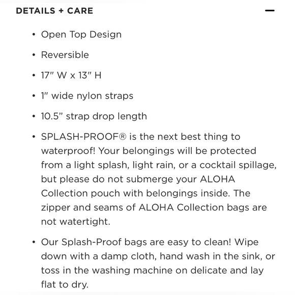 NEW ALOHA Collection “Flora Reversible Tote” in Eve - Picture 8 of 8